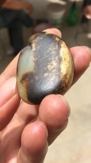 和田玉原石,黑皮老熟料